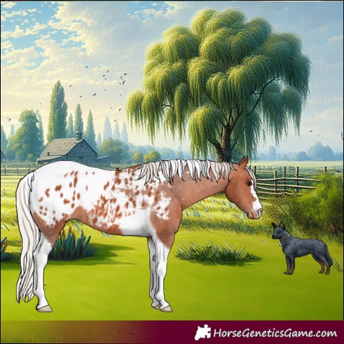 Horse Color:Silver Bay Tobiano Appaloosa 