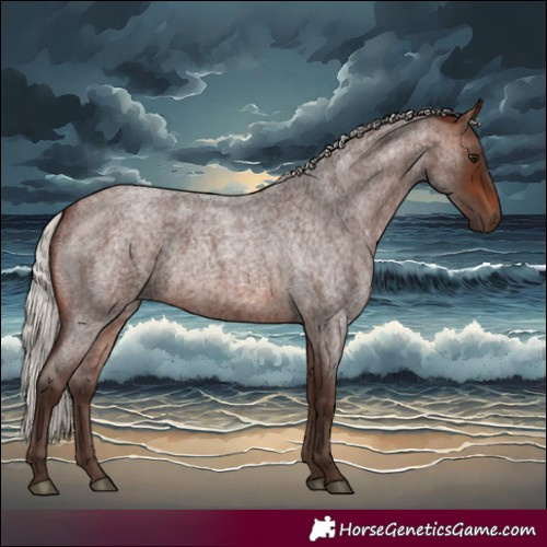 Horse Color:Silver Brown Roan 