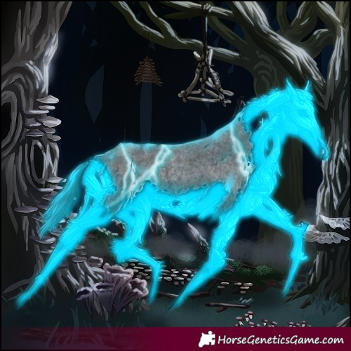 Horse Color:Thunderstruck Blue Roan Splash Rabicano 