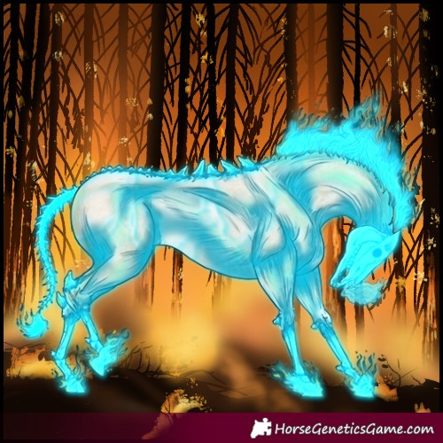 Horse Color:Thunderstruck Smoky Blue Roan Pearl Splash Rabicano