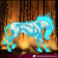 Horse Color:Thunderstruck Smoky Blue Roan Pearl Splash Rabicano 