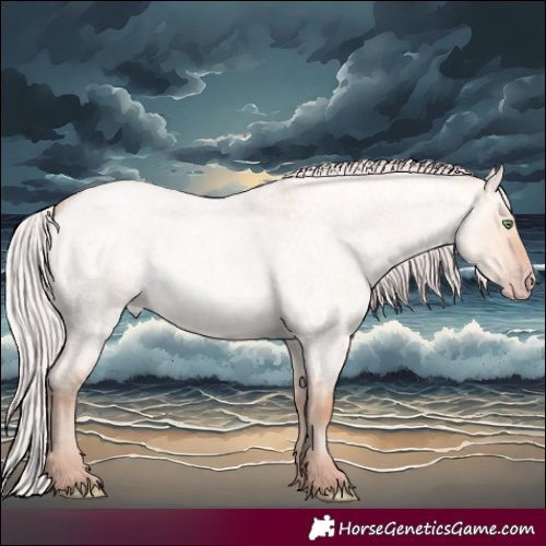 Horse Color:Silver Amber Champagne Roan Dun Rabicano 