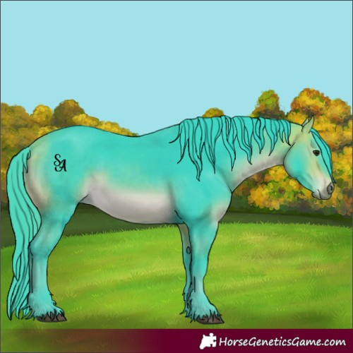 Horse Color:Watercolor Buckskin Mushroom 