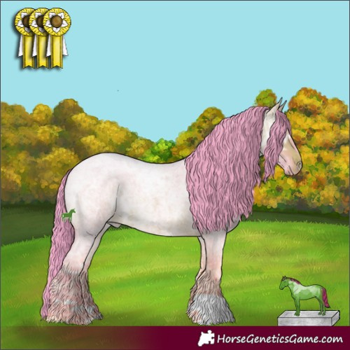 Horse Color:Watercolor Bay Ice Roan 