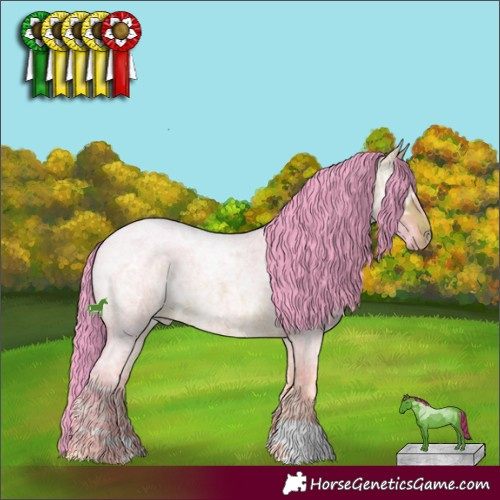 Horse Color:Watercolor Bay Ice Roan 