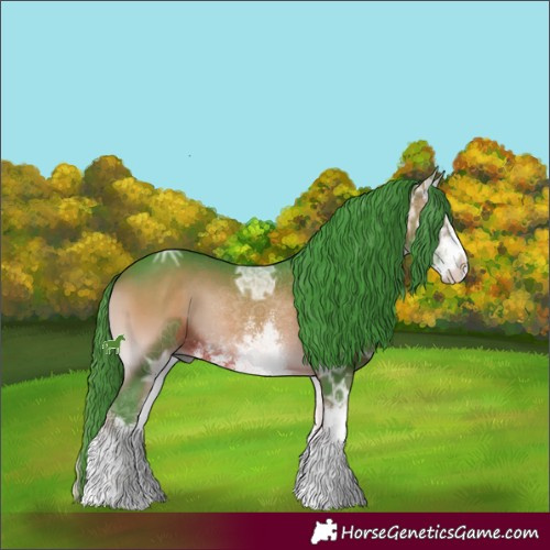 Horse Color:Watercolor White Spotted Brown Ice Onyx 