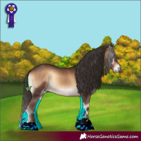 Horse Color:Liver Red Onyx Sabino Tobiano 