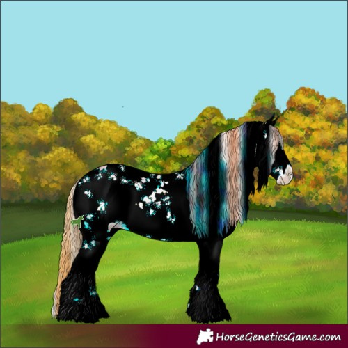 Horse Color:Watercolor Red Onyx Ice Sabino 