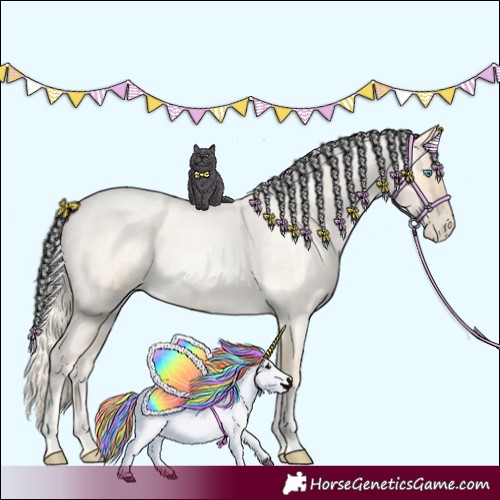 Horse Color:Palomino Roan Pearl  and Palomino Roan Pearl 