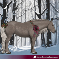 Horse Color:Silver Black 