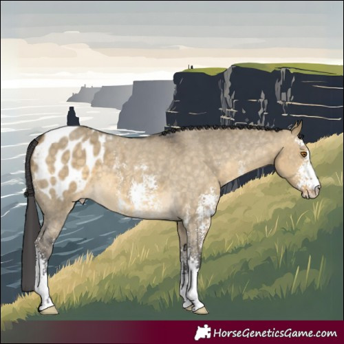 Horse Color:Buckskin Dun Sabino Appaloosa 