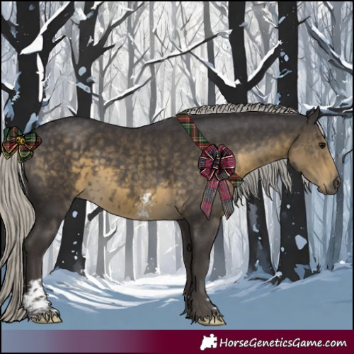 Horse Color:Silver Smoky Black Mushroom Sabino 
