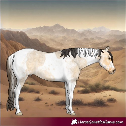 Horse Color:Buckskin Roan Dun Tobiano 