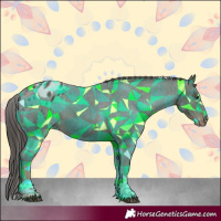 Horse Color:Liver Chestnut Tobiano Varnish 