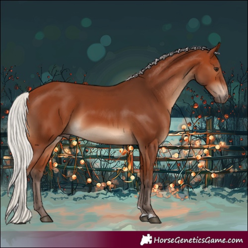 Horse Color:White Spotted Silver Brown Tobiano 