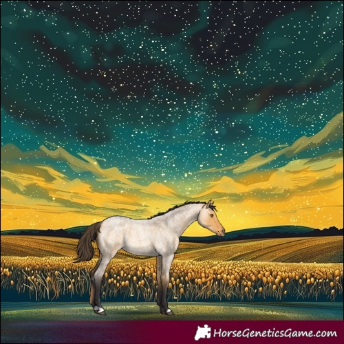 Horse Color:Buckskin Roan Dun 