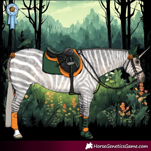 Horse Color:Silver Smoky Blue Roan 