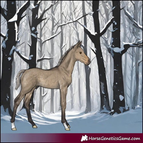 Horse Color:Silver Smoky Grullo Rabicano 