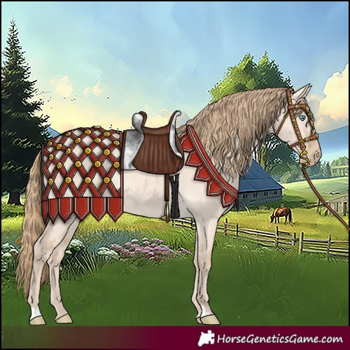 Horse Color:Perlino Dun