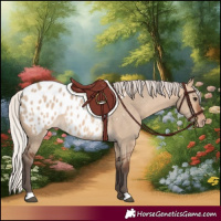Horse Color:Silver Brown Dun Appaloosa 
