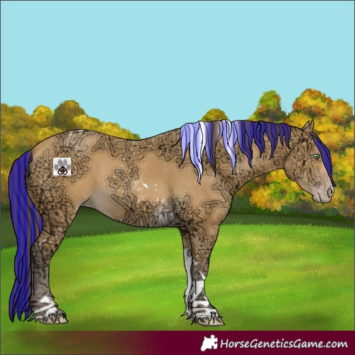 Horse Color:Painted Amber Cream Champagne Ice Tobiano 