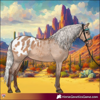 Horse Color:Silver Brown Dun Appaloosa 