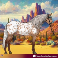 Horse Color:Silver Brown Dun Appaloosa