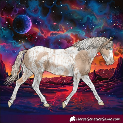 Horse Color:Chocolate Palomino Pearl Tobiano Frame  and Chocolate Palomino Pearl Tobiano Frame 