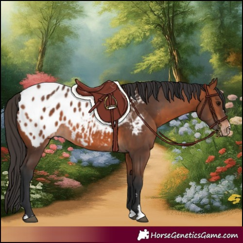 Horse Color:Bay Appaloosa