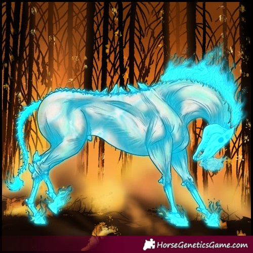 Horse Color:Thunderstruck Smoky Blue Roan Pearl 