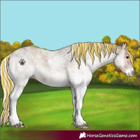 Horse Color:Painted White Spotted Silver Blue Onyx 