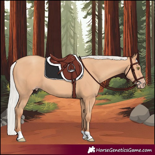 Horse Color:Silver Amber Champagne