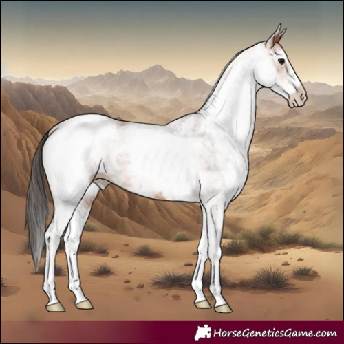 Horse Color:White Spotted Bay 