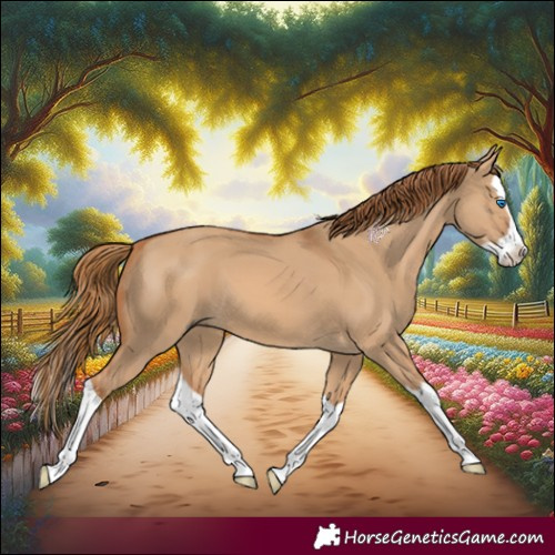 Horse Color:Red Dun Splash 