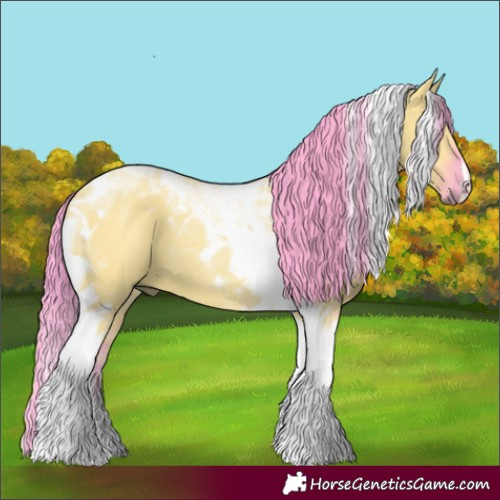 Horse Color:Watercolor Grullo Tobiano 