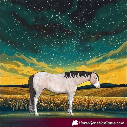 Horse Color:Bay Ice Roan Splash 