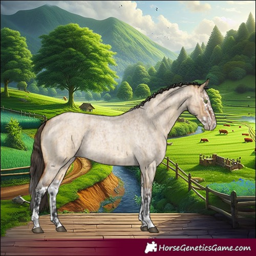 Horse Color:Bay Roan Dun Tobiano  and Buckskin Roan Dun Splash 