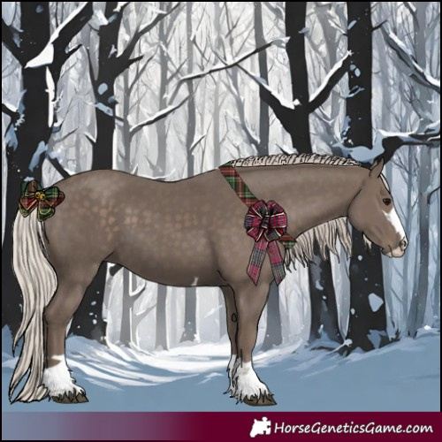 Horse Color:Silver Black 