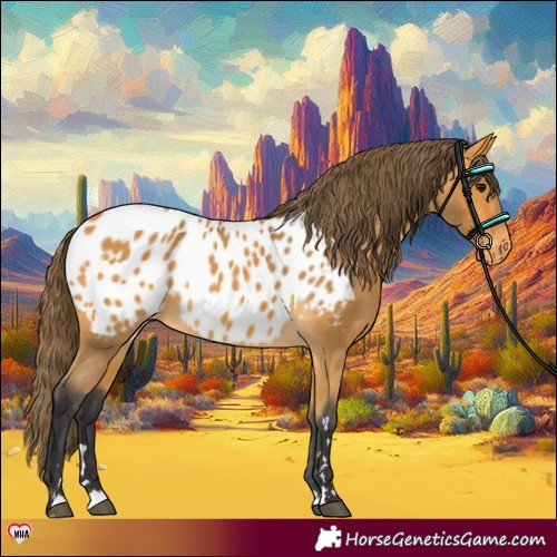 Horse Color:Buckskin Appaloosa