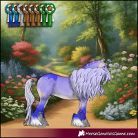 Horse Color:Watercolor Silver Buckskin Chinchilla Dun Sabino 