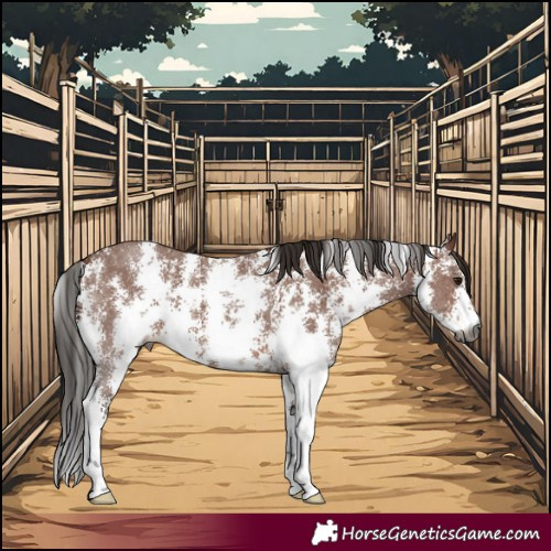 Horse Color:Gray Bay Sabino 