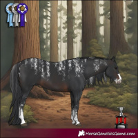 Horse Color:Powder White Brown 