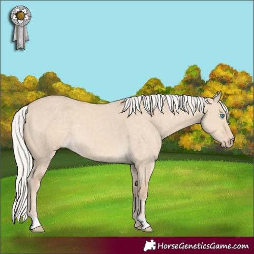 Horse Color:Silver Smoky Creme Dun 