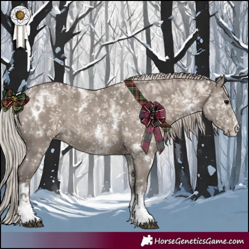 Horse Color:White Spotted Silver Grullo Sabino 
