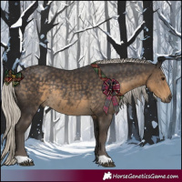 Horse Color:Silver Smoky Black Rabicano 