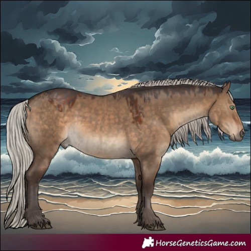 Horse Color:White Spotted Silver Smoky Grullo  and Silver Brown Dun 