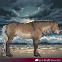 Horse Color:White Spotted Silver Smoky Grullo and Silver Brown Dun