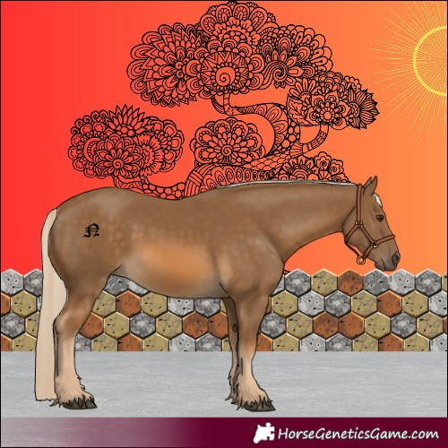 Horse Color:Chocolate Palomino 