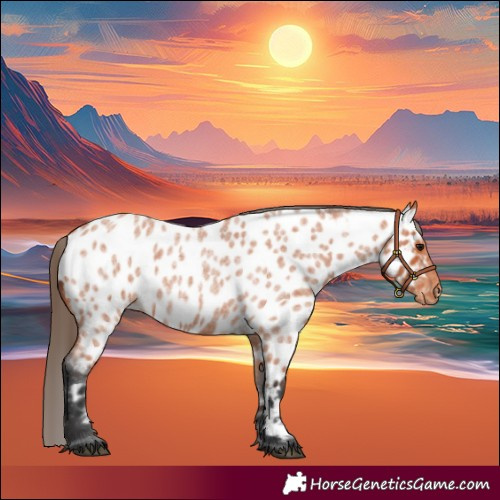 Horse Color:Bay Roan Appaloosa