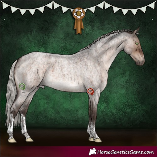 Horse Color:Silver Brown Roan Dun Mushroom Sabino Brindle 